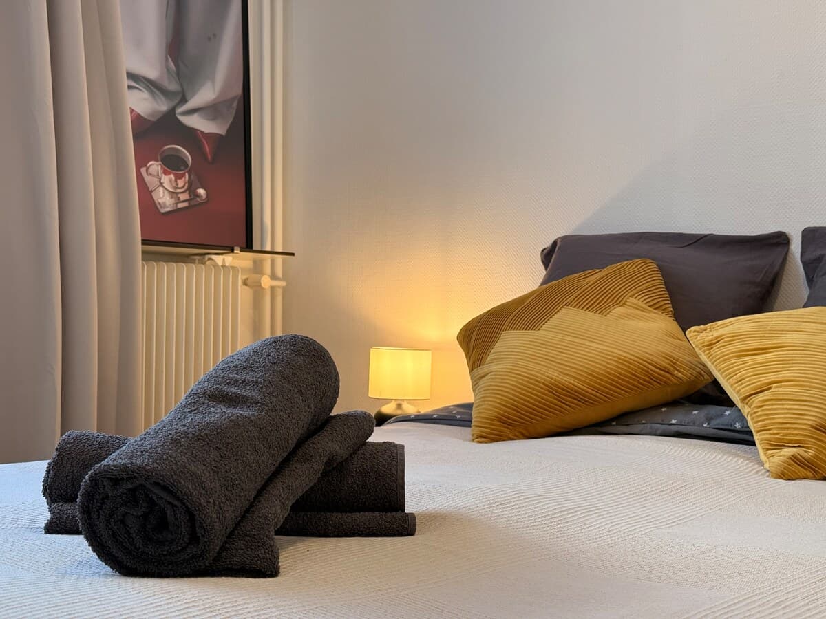 Accueil premium avec serviettes et ambiance chaleureuse