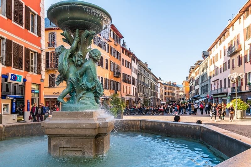 Fontaine des Éléphants à Chambéry